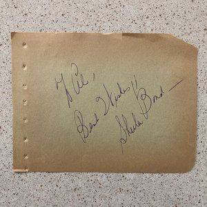 Sheila Bond Signed / Inscribed Autograph Page The Marrying Kind / Tony Winner